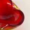 Large Murano Glass Red-Yellow Bowl Element Shell Ashtray, Italy, 1970s, Image 7