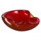 Large Murano Glass Red-Yellow Bowl Element Shell Ashtray, Italy, 1970s 1