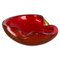 Large Murano Glass Red-Yellow Bowl Element Shell Ashtray, Italy, 1970s, Image 1