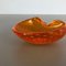 Murano Glass Honey Bowl Element Shell Ashtray, Italy, 1970s 13