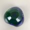 Heavy Murano Glass Blue-Green Bowl Element Shell Ashtray, Italy, 1970s 15