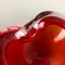 Large Murano Glass Sommerso Bowl Element Shell Ashtray Murano, Italy, 1970s, Image 7