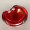 Large Murano Glass Sommerso Bowl Element Shell Ashtray Murano, Italy, 1970s, Image 6