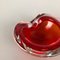 Large Murano Glass Sommerso Bowl Element Shell Ashtray Murano, Italy, 1970s, Image 5