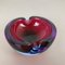 Large Murano Glass Multi-Color Bowl Element Shell Ashtray, Italy, 1970s 5
