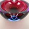 Large Murano Glass Multi-Color Bowl Element Shell Ashtray, Italy, 1970s 8