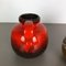 Model 484-21 Pottery Fat Lava Vases from Scheurich, Germany, 1970s, Set of 2 6