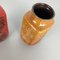 Jura 282-20 Pottery Fat Lava Vases from Scheurich, Germany 1970s, Set of 2 6