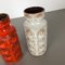 Vintage Keramik Fat Lava Onion Vasen von Scheurich, Deutschland, 2er Set 5
