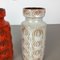 Vintage Keramik Fat Lava Onion Vasen von Scheurich, Deutschland, 2er Set 7
