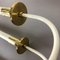 Brass Wall Lights from United Workshop Munich, Germany, 1950s, Set of 2 17