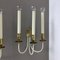 Brass Wall Lights from United Workshop Munich, Germany, 1950s, Set of 2, Image 4
