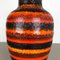 Jarrón de suelo Fat Lava multicolor grande de cerámica de Scheurich, Imagen 4