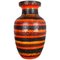 Large Multi-Color Pottery Fat Lava Multi-Color Floor Vase from Scheurich, Image 1