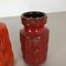 Vintage Fat Lava Onion Vasen aus Keramik von Scheurich, Deutschland, 3er Set 13