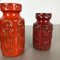 Vintage Fat Lava Onion Vasen aus Keramik von Scheurich, Deutschland, 3er Set 16