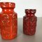 Vintage Pottery Fat Lava Onion Vases from Scheurich, Germany, Set of 3, Image 16