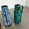 Vintage Pottery Fat Lava 275-20 Vases from Scheurich, Germany, 1970s, Set of 4 15