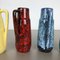Vintage Pottery Fat Lava 275-20 Vases from Scheurich, Germany, 1970s, Set of 4 9