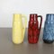 Vintage Pottery Fat Lava 275-20 Vases from Scheurich, Germany, 1970s, Set of 4, Image 3