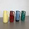 Vintage Pottery Fat Lava 275-20 Vases from Scheurich, Germany, 1970s, Set of 4 2