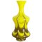 Große gelbe Vintage Florence Vase aus Opalglas von Carlo Moretti, Italien 1