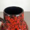 Große mehrfarbige Fat Lava Pottery 270-38 Vase von Scheurich, 1970er 11