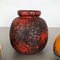 Multi-Colored Fat Lava Ceramic Vases from Scheurich, Germany, 1970s, Set of 3 10