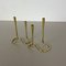 Modernist Sculptural Brass Candleholders, Germany, 1950s, Set of 2 2