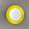 Large Yellow Wall Light with Metal & Opaline Glass in the Style of Stilnovo, Italy, 1960s 3