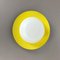 Large Yellow Wall Light with Metal & Opaline Glass in the Style of Stilnovo, Italy, 1960s, Image 3