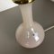 Lámpara de mesa de cristal de Murano opalino de Cenedese Vetri, Italy, años 60, Imagen 13