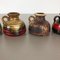 Fat Lava Ceramic 493-10 Vases from Scheurich, Germany, Set of 5, Image 7