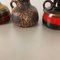 Vases Fat Lava 493-10 en Céramique de Scheurich, Allemagne, Set de 5 11