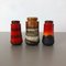 Fat Lava Ceramic 549 Vases from Scheurich, Germany, 1970s, Set of 3 4