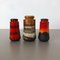 Fat Lava Ceramic 549 Vases from Scheurich, Germany, 1970s, Set of 3, Image 4