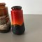 Fat Lava Ceramic 549 Vases from Scheurich, Germany, 1970s, Set of 3 17
