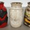 Fat Lava Ceramic Model 231-15 Vases from Scheurich, Germany, Set of 5, Image 7