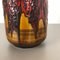 Large Multi-Colored Fat Lava Ceramic Vase from Scheurich, 1970s 5