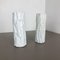 Op Art Brutalist Porcelain Vases from Bayreuther, Bavaria, Germany, 1970s, Set of 2 2