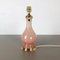 Lámpara de mesa de cristal de Murano opalino rosa de Cenedese Vetri, años 60, Imagen 7