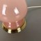 Pink Opaline Murano Glass Table Lamp from Cenedese Vetri, 1960s, Image 13