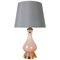 Pink Opaline Murano Glass Table Lamp from Cenedese Vetri, 1960s 1