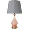 Pink Opaline Murano Glass Table Lamp from Cenedese Vetri, 1960s, Image 1