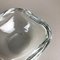 Murano Heavy Clear Glass Shell Bowl by Gino Cenedese, Italy, 1960 9