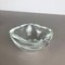 Murano Heavy Clear Glass Shell Bowl by Gino Cenedese, Italy, 1960 13