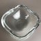 Murano Heavy Clear Glass Shell Bowl by Gino Cenedese, Italy, 1960 10