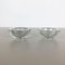 Murano Heavy Glass Shell Bowls, Italy, 1960s, Set of 2 3