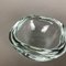Murano Heavy Glass Shell Bowls, Italy, 1960s, Set of 2 5