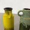 Vintage Pottery Fat Lava 401-20 Vases from Scheurich, Germany, 1970s, Set of 4 8